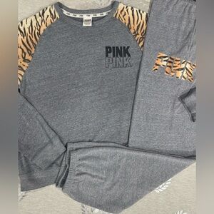 VS PINK VINTAGE TIGER PRINT SET M